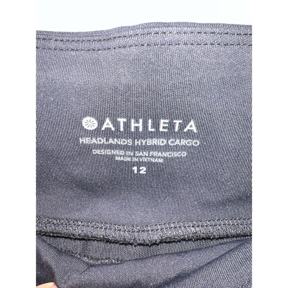 Athleta Black Cargo Leggings with Zipper Details - Picture 3 of 4